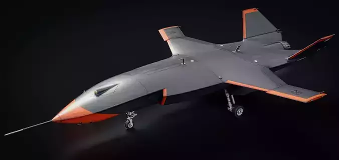 MQ-28 Ghost Bat Game Ready Drone Low-poly 3D model