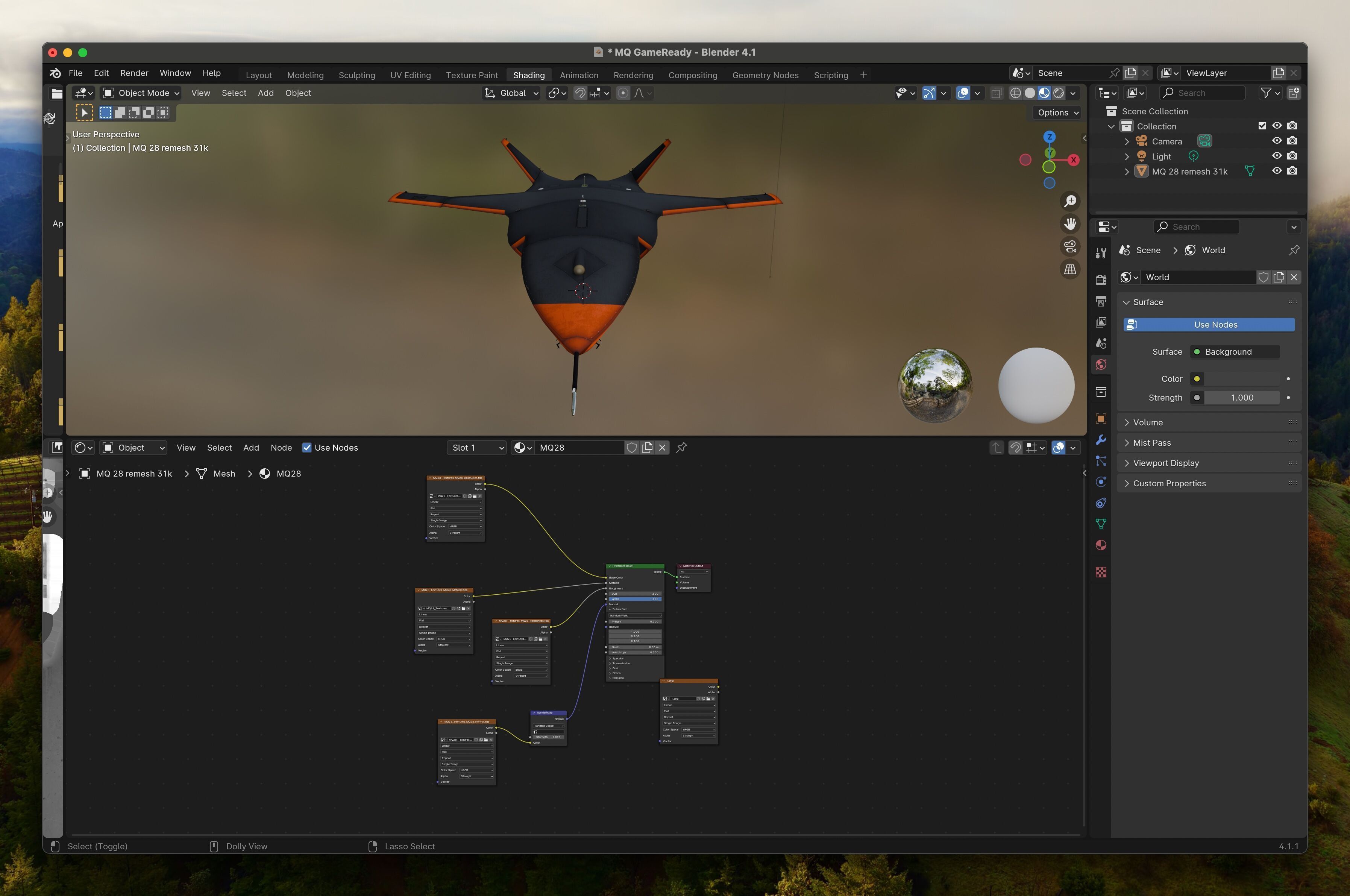 MQ-28 Ghost Bat Game Ready Drone Low-poly 3D model_9