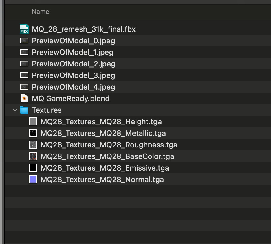MQ-28 Ghost Bat Game Ready Drone Low-poly 3D model_8