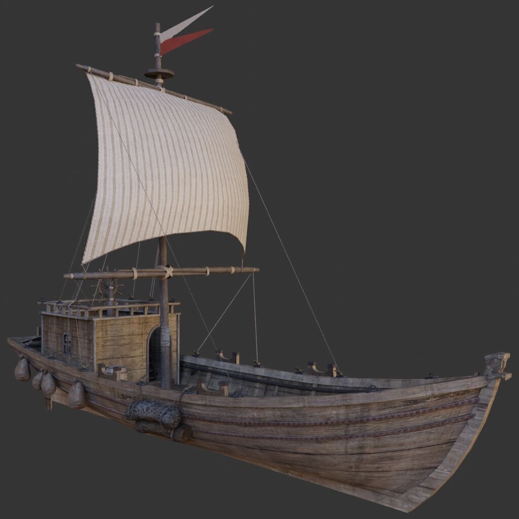 Ship Pack Low-poly 3D model_3