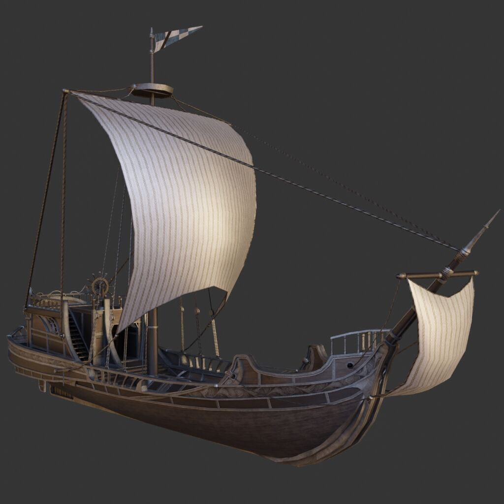 Ship Pack Low-poly 3D model_2