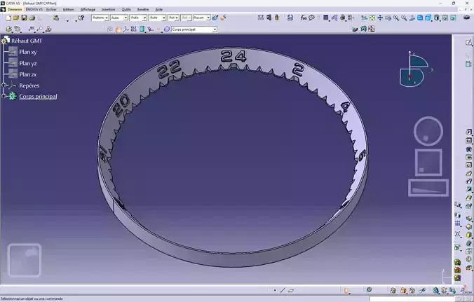 Seiko SKX007 GMT Chapter ring