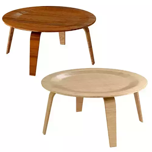 Molded Plywood Coffee Table Wood Base