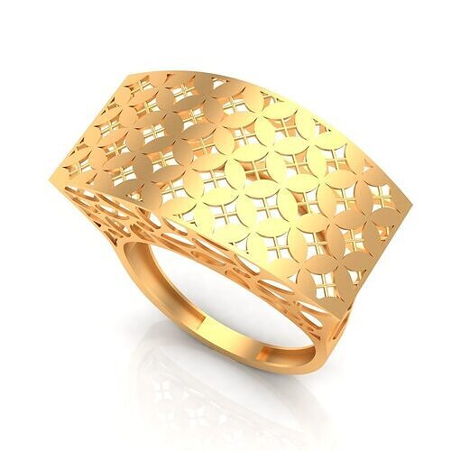 fusion women gold ring 3D print model