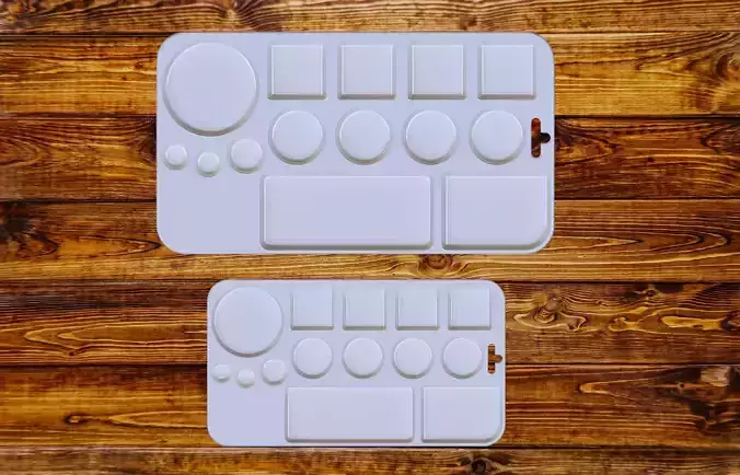 Palette V2 for sponge and brush painting