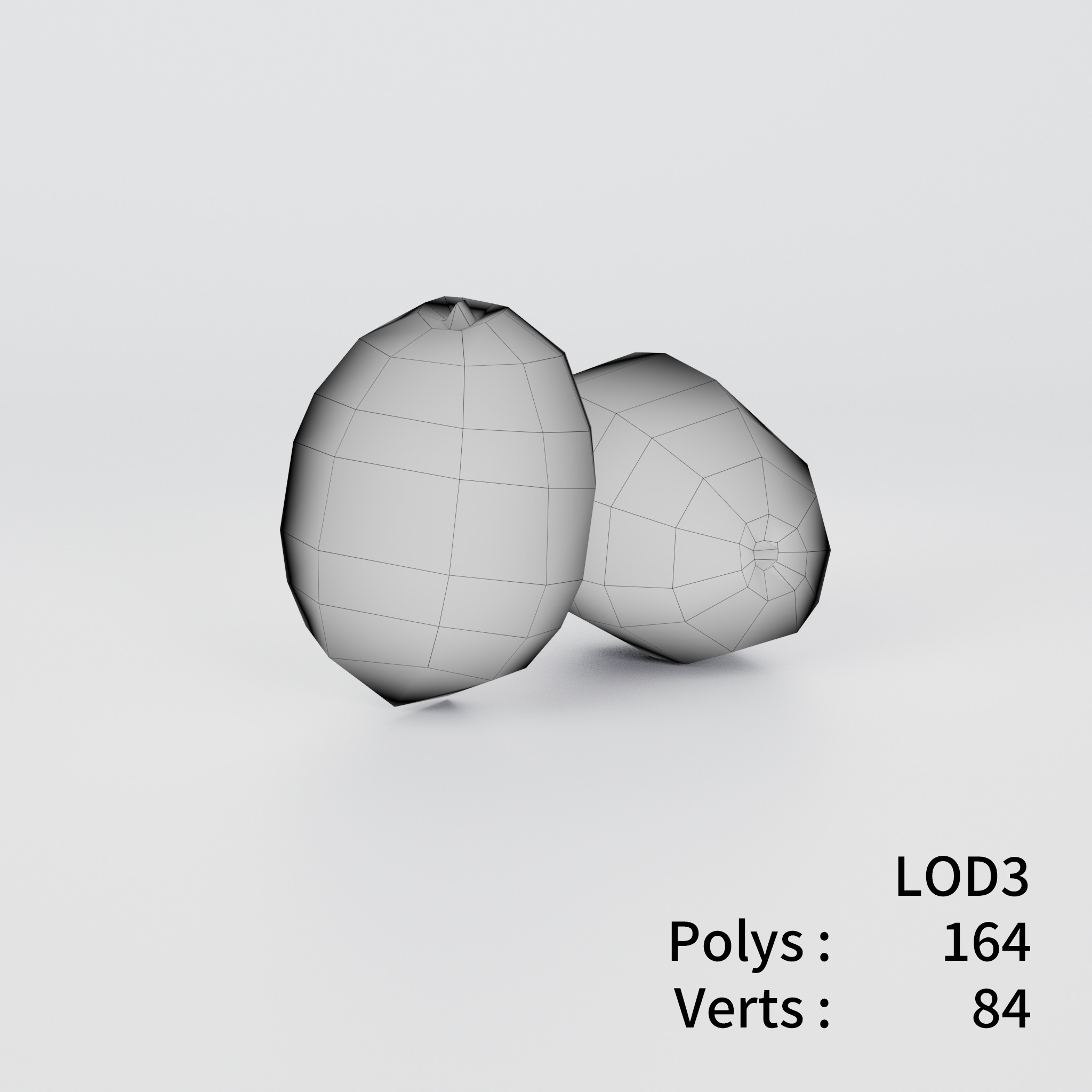 Avocado 3D model Low-poly 3D model_5