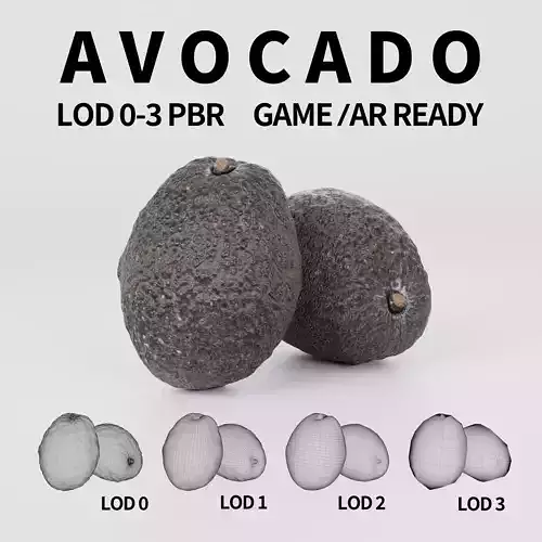 Avocado 3D model