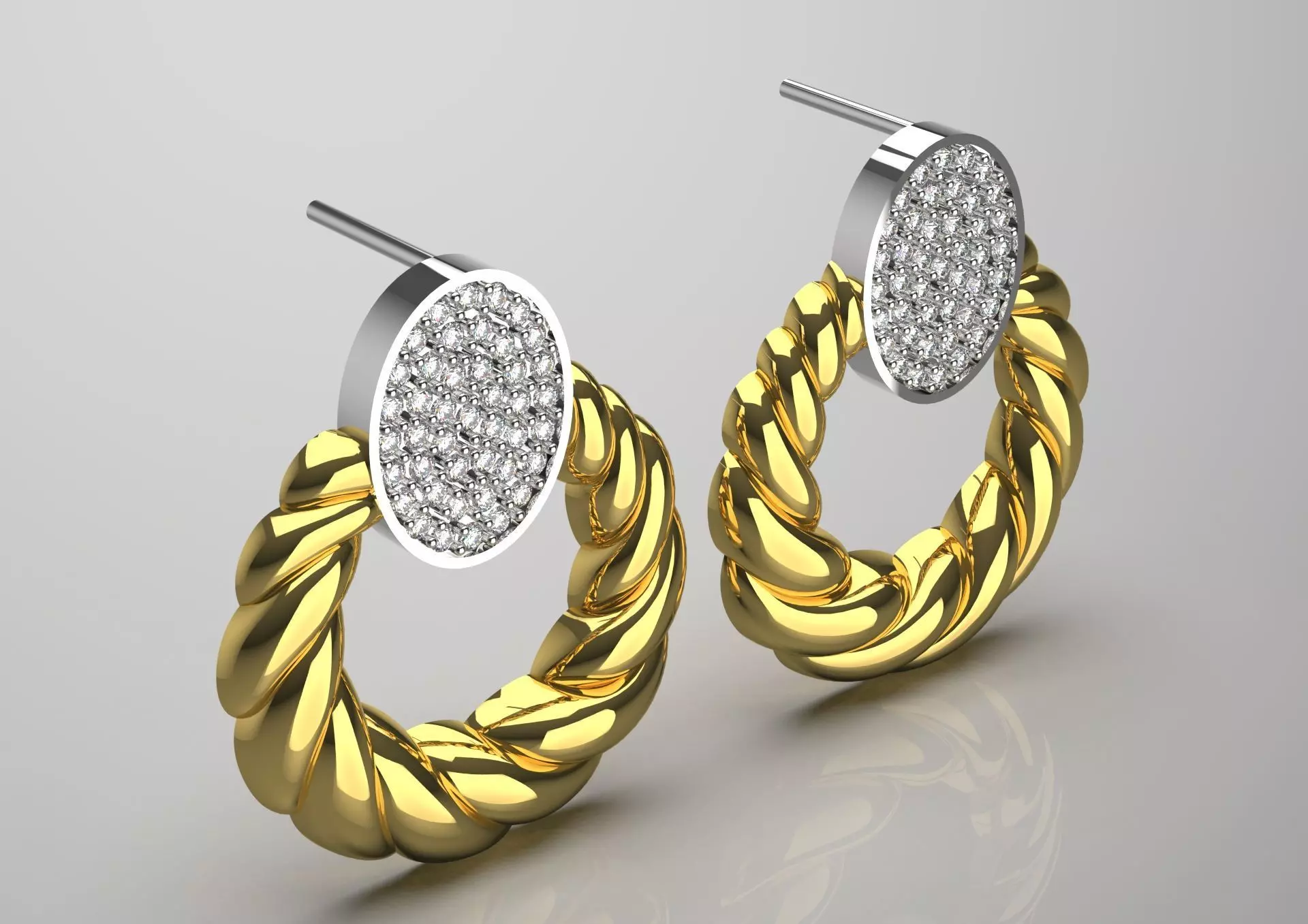 woman jewelry earring je0058 3D print model