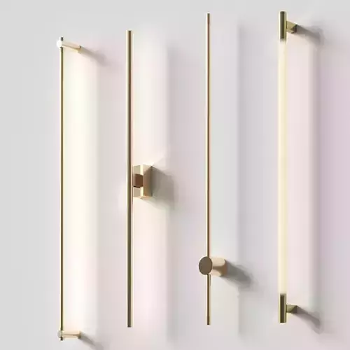 Minimalistic wall lamps set