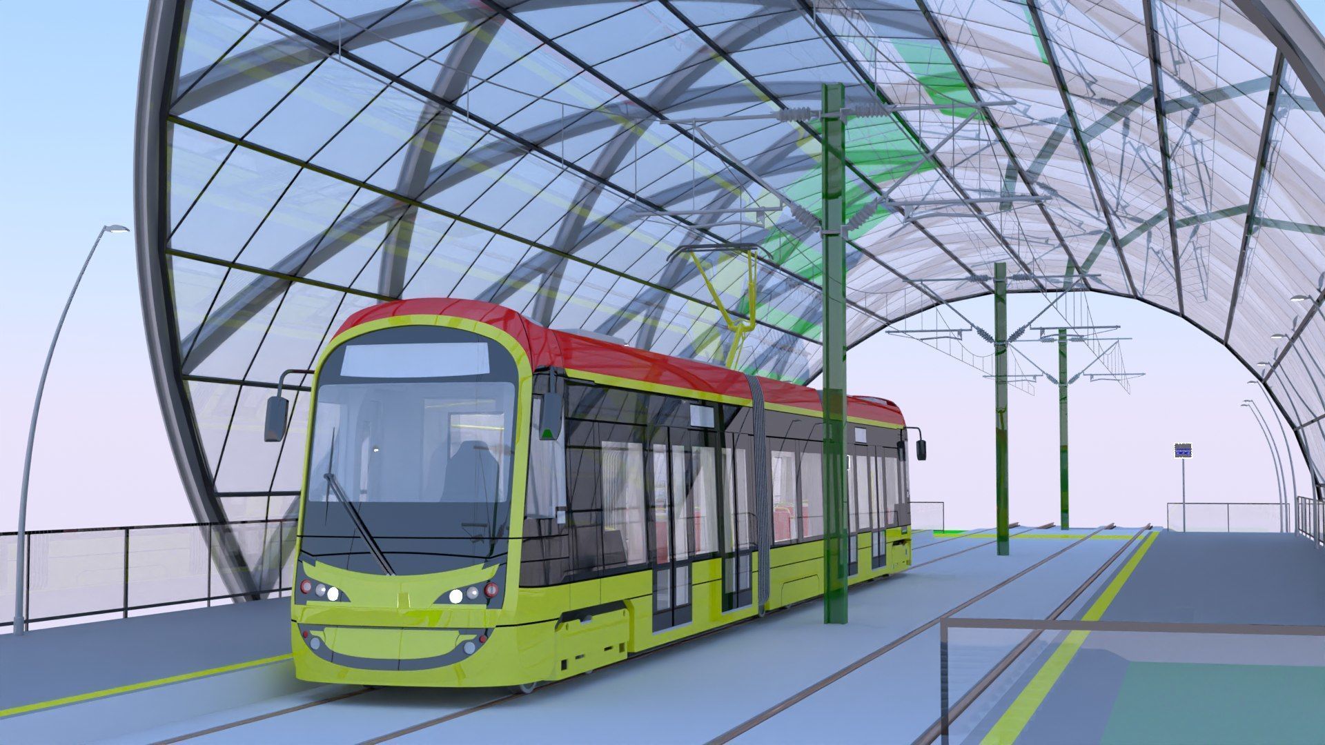 Warsaw tram and metro stations 3D Model Collection_5