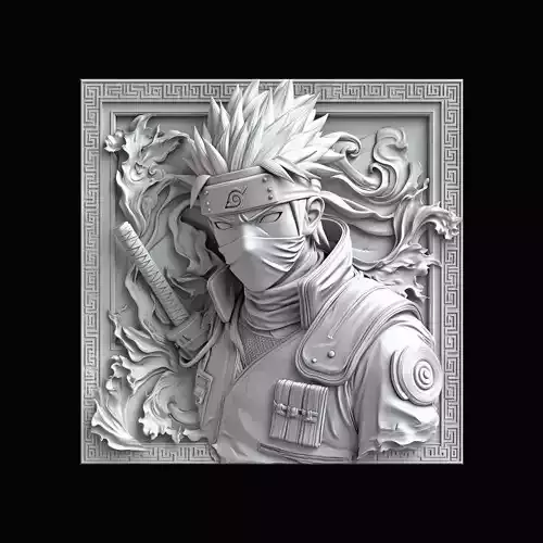 kakashi 3D relief  3D print model