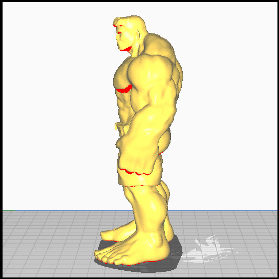 Hulk en posicion firme Free 3D print model_2