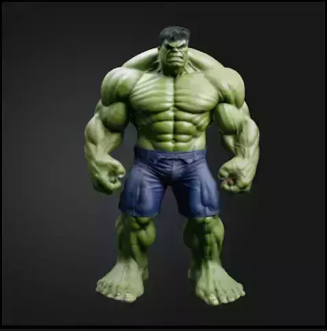 Hulk en posicion firme