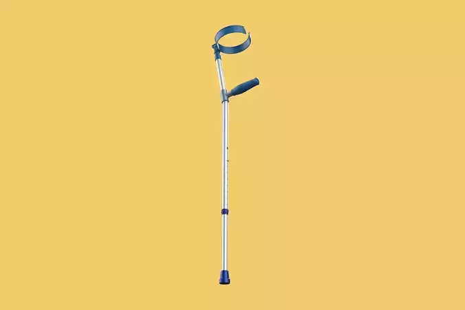 FOREARM CRUTCH ELBOW ARM LOFSTRAND CRUTCHES WALKING STICK CANE 3D model
