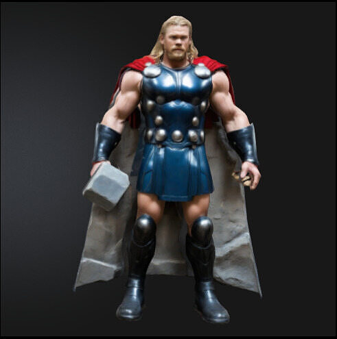 Thor en posicion firme Free 3D print model