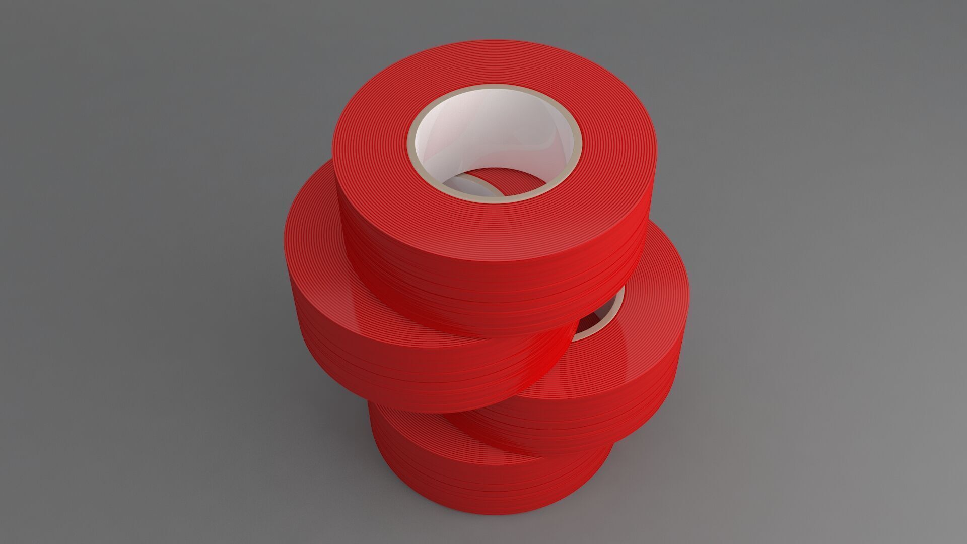 Duct Tape RED 3D model_6