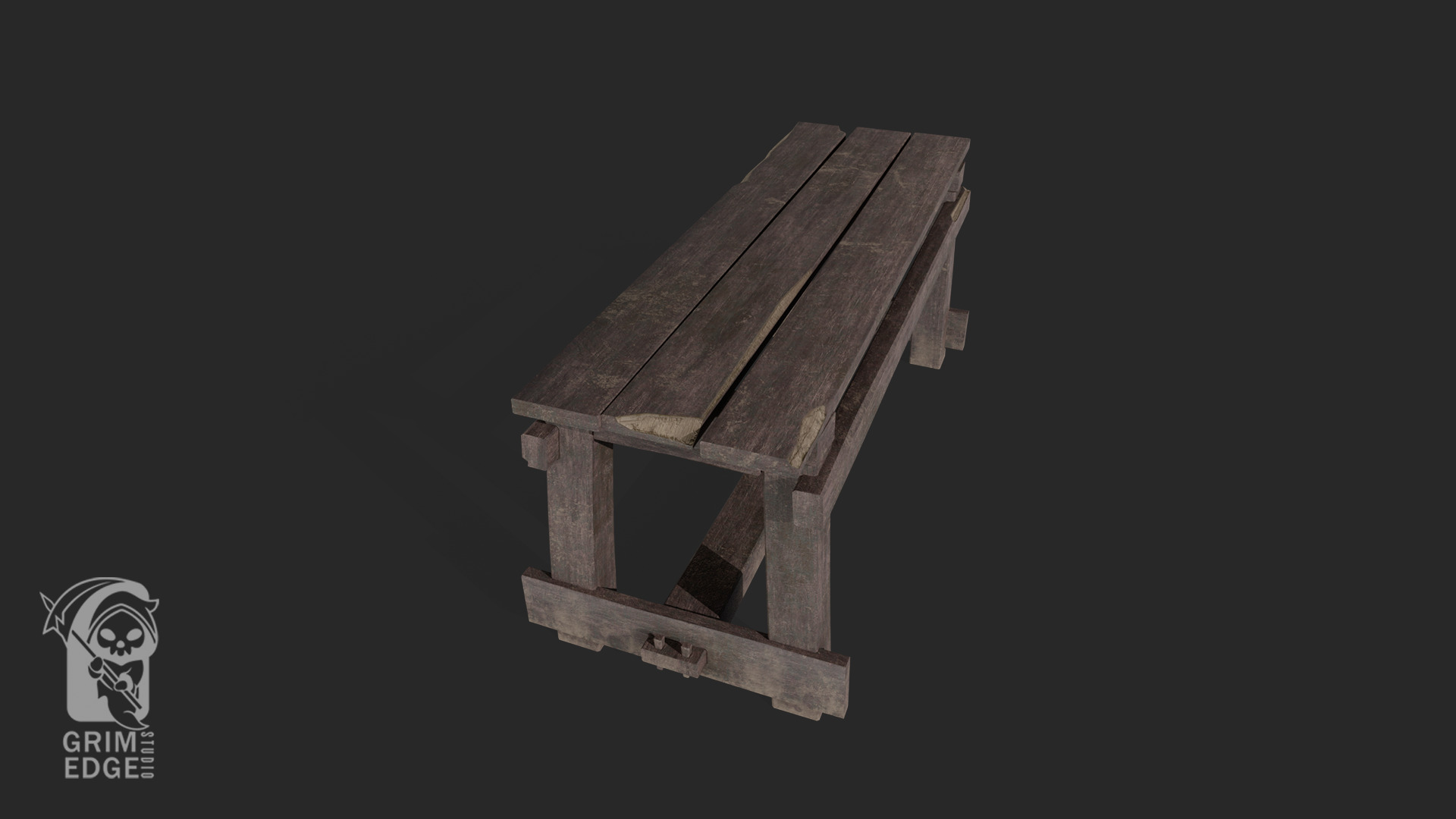Table Low-poly 3D model_5