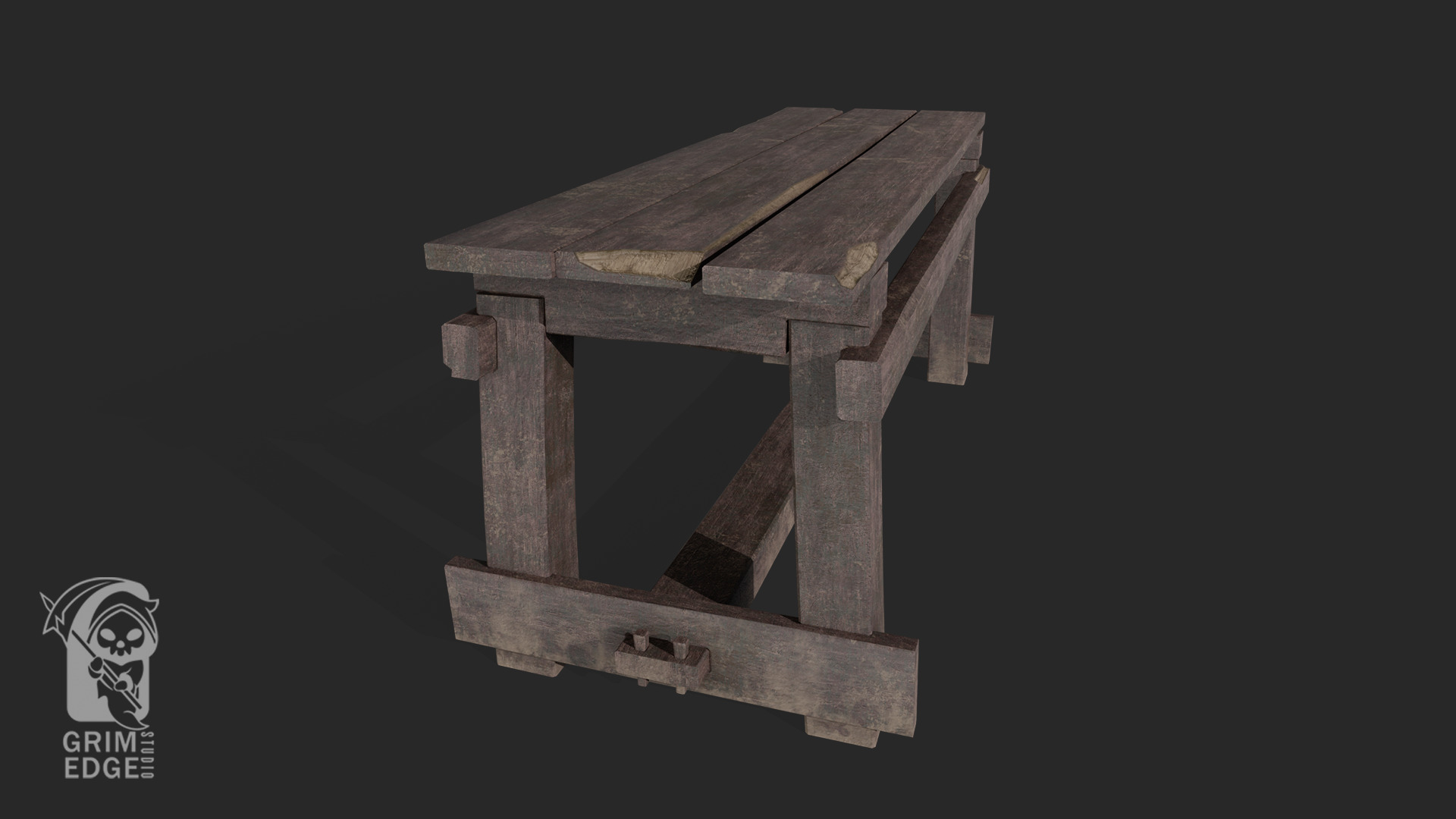 Table Low-poly 3D model_4