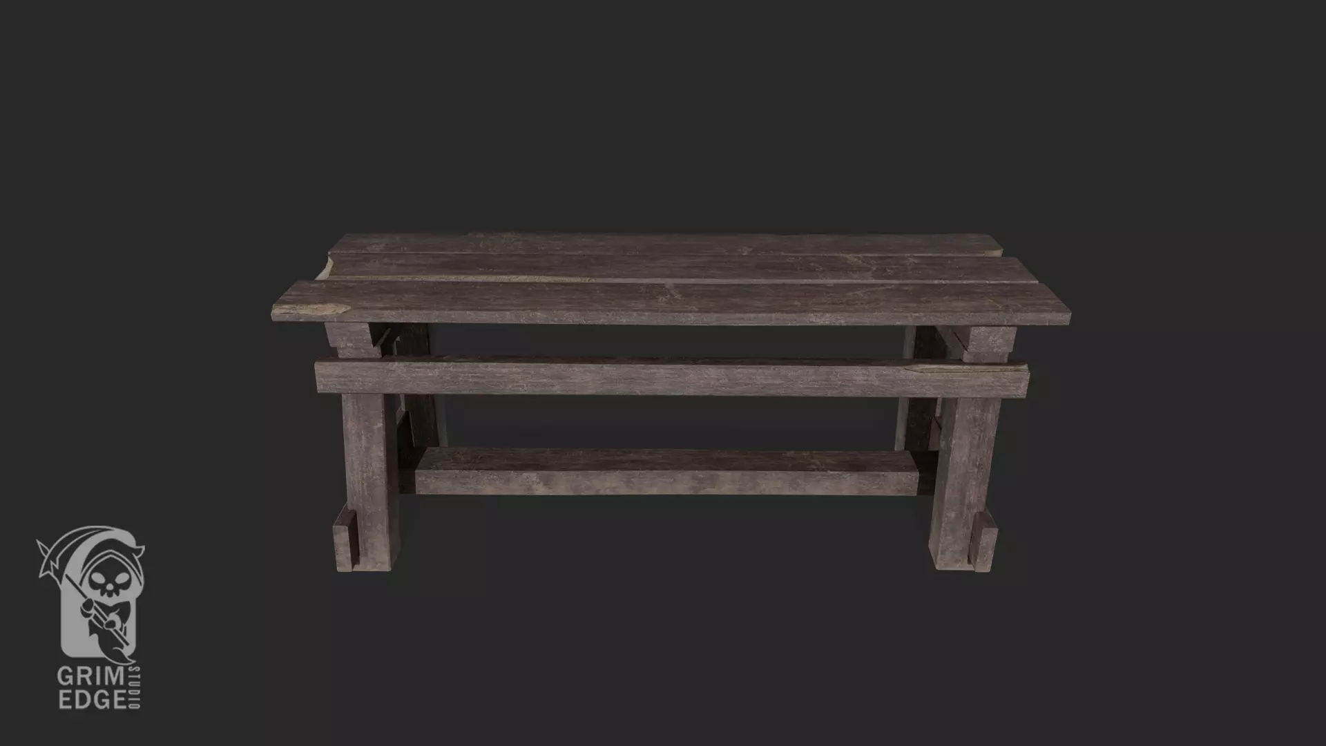 Table Low-poly 3D model_0