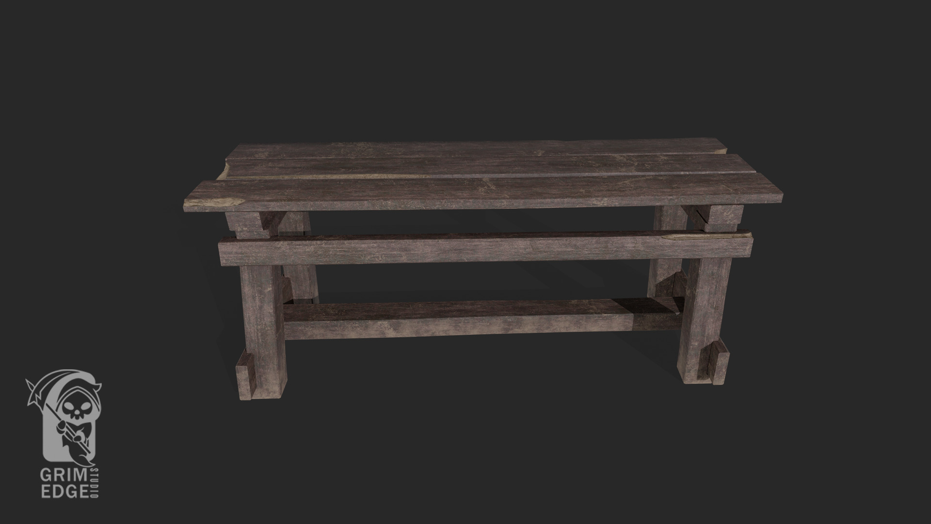 Table Low-poly 3D model_3