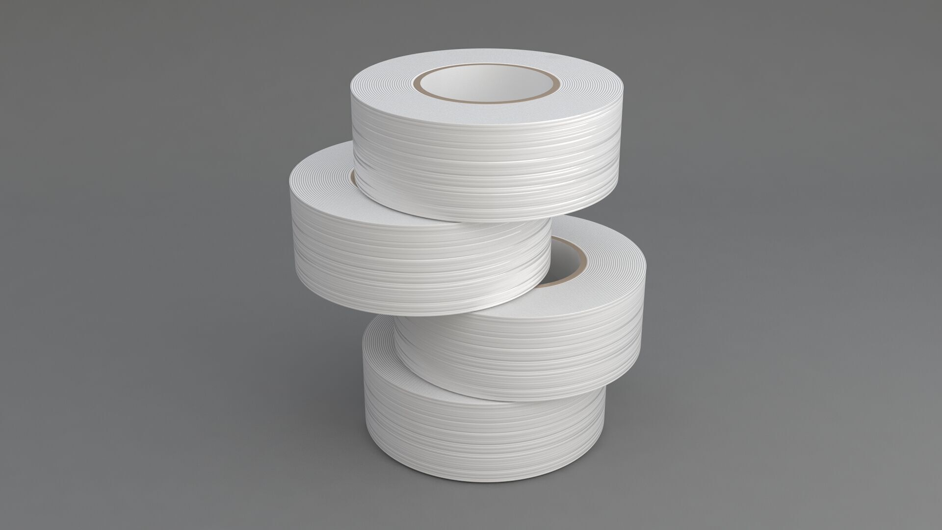 Duct Tape White 3D model_5