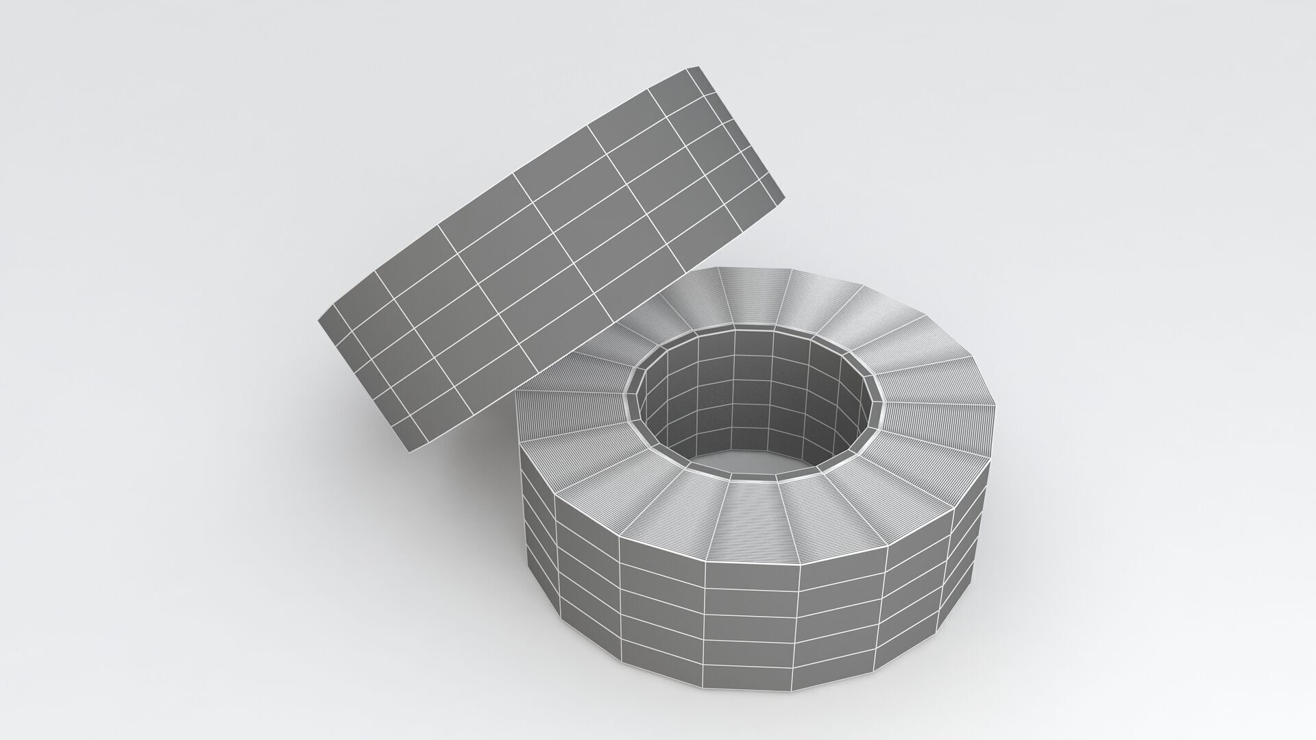Duct Tape White 3D model_9