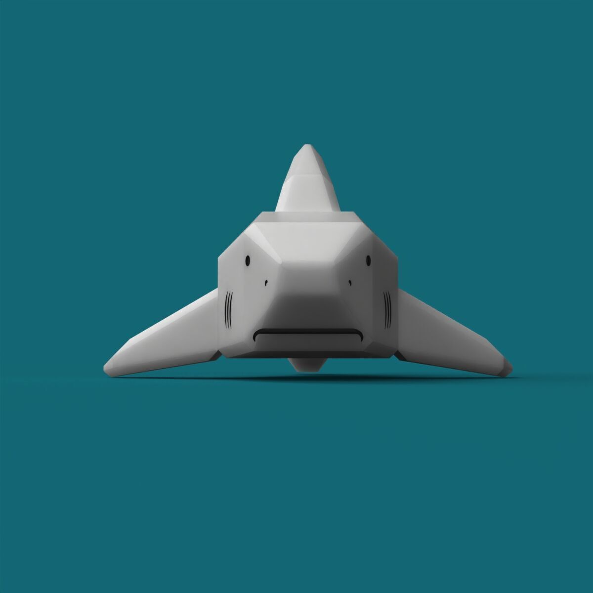 Shark 3D print model_4