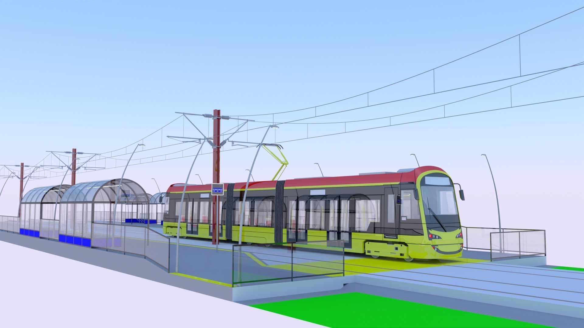 Warsaw tram and metro stations III 3D Model Collection_2