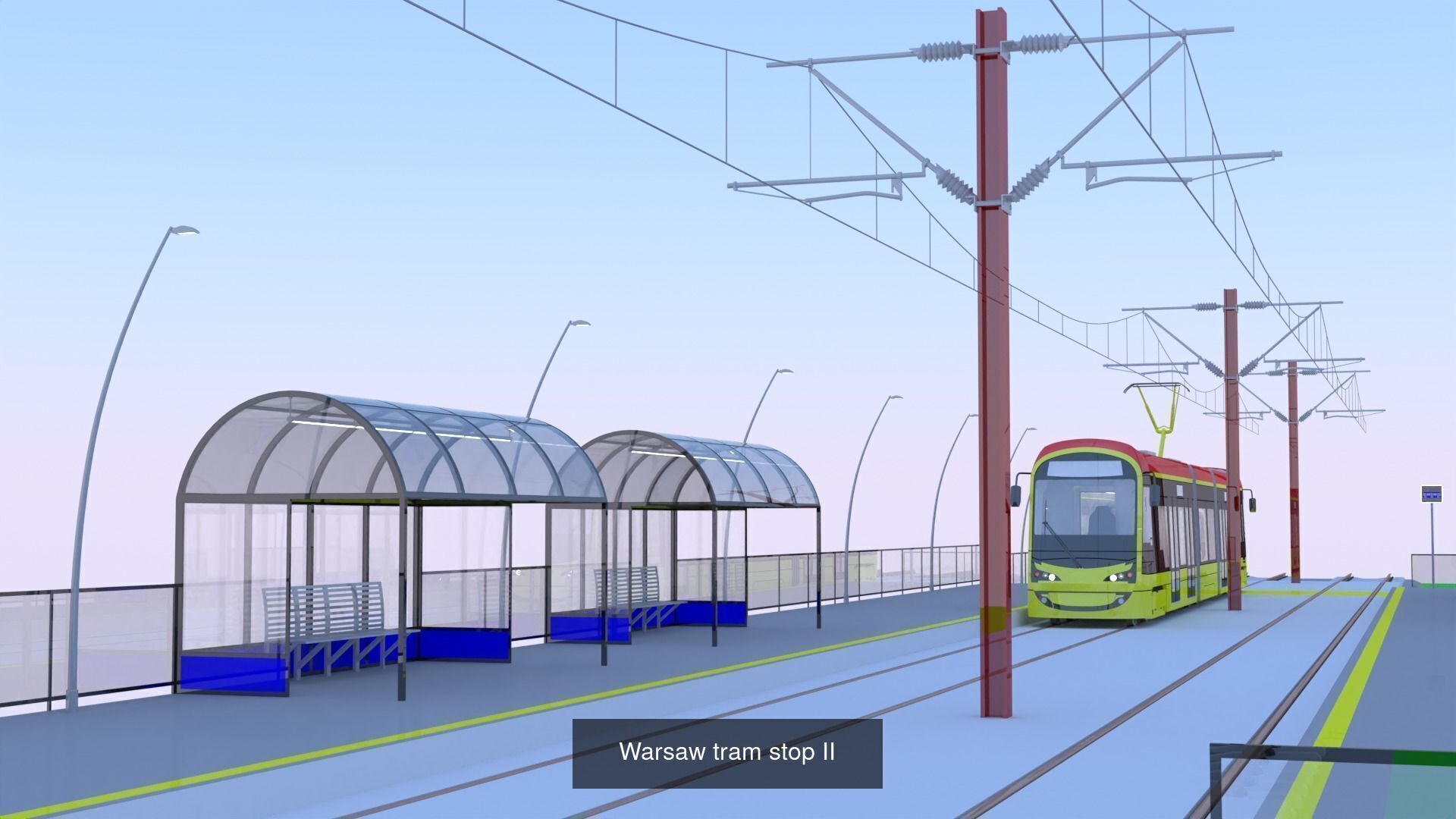 Warsaw tram and metro stations III 3D Model Collection_1