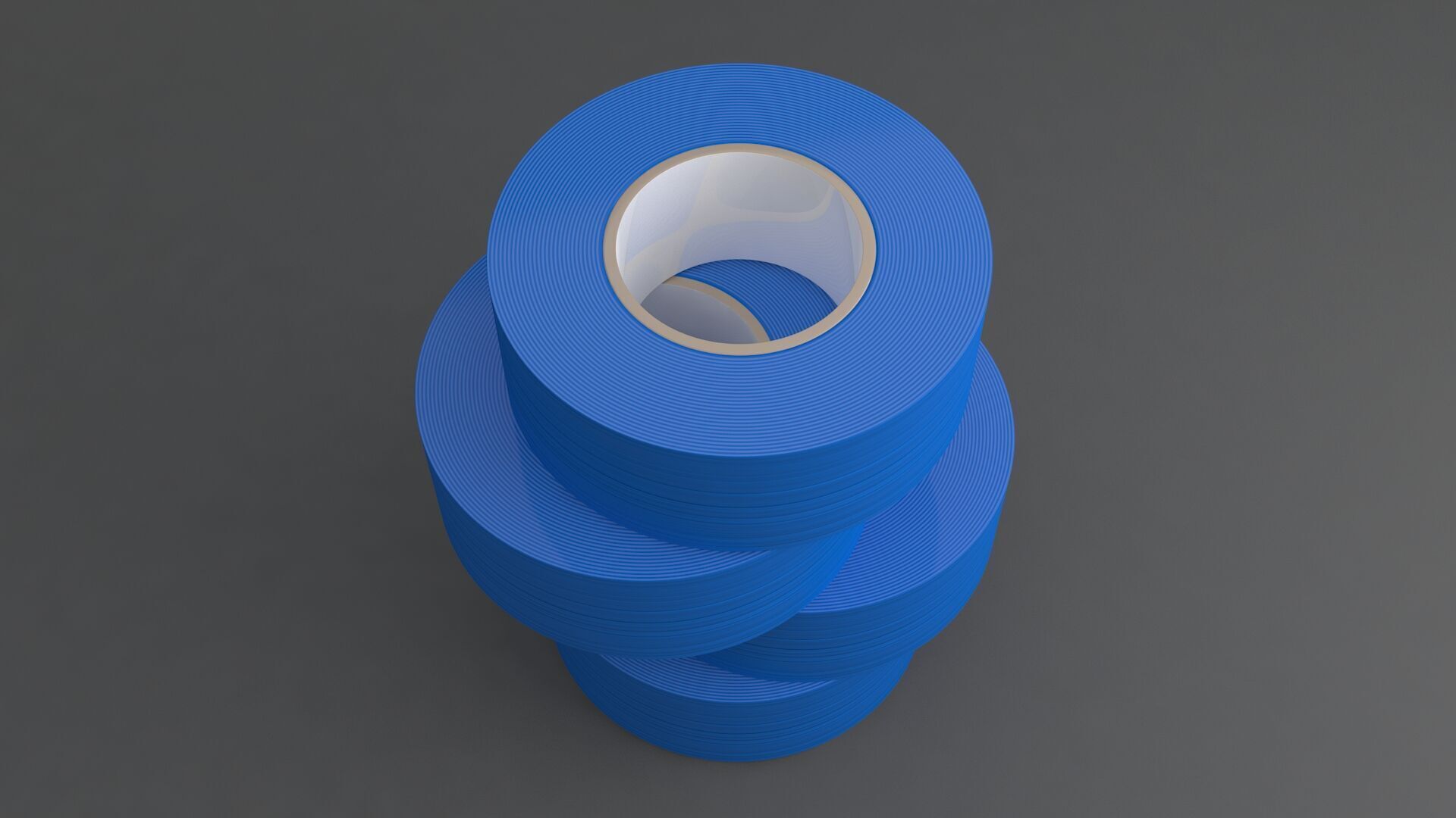 Duct Tape Blue 3D model_6