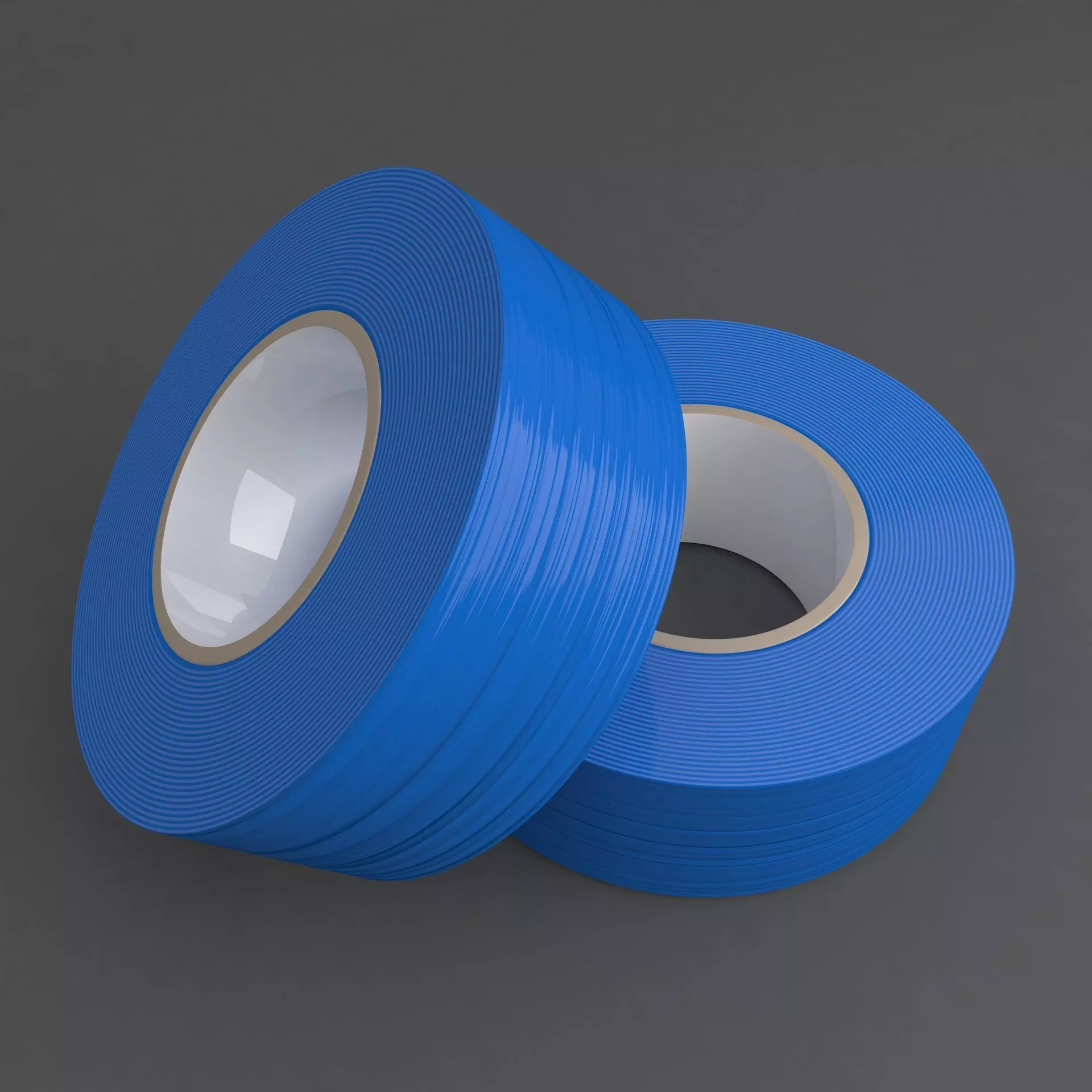 Duct Tape Blue 3D model_0
