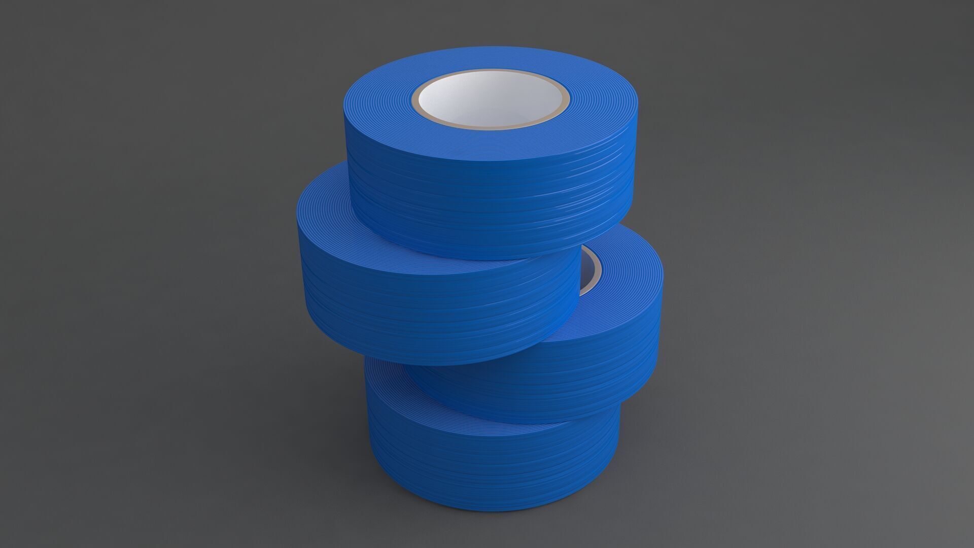 Duct Tape Blue 3D model_5