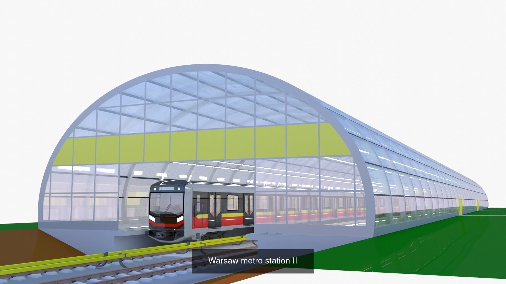 Warsaw tram and metro stations V 3D Model Collection_7