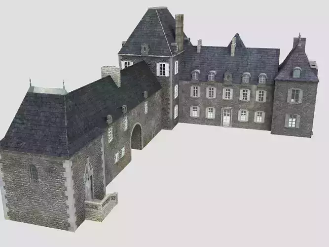 French XVIIIth century manor 3D model