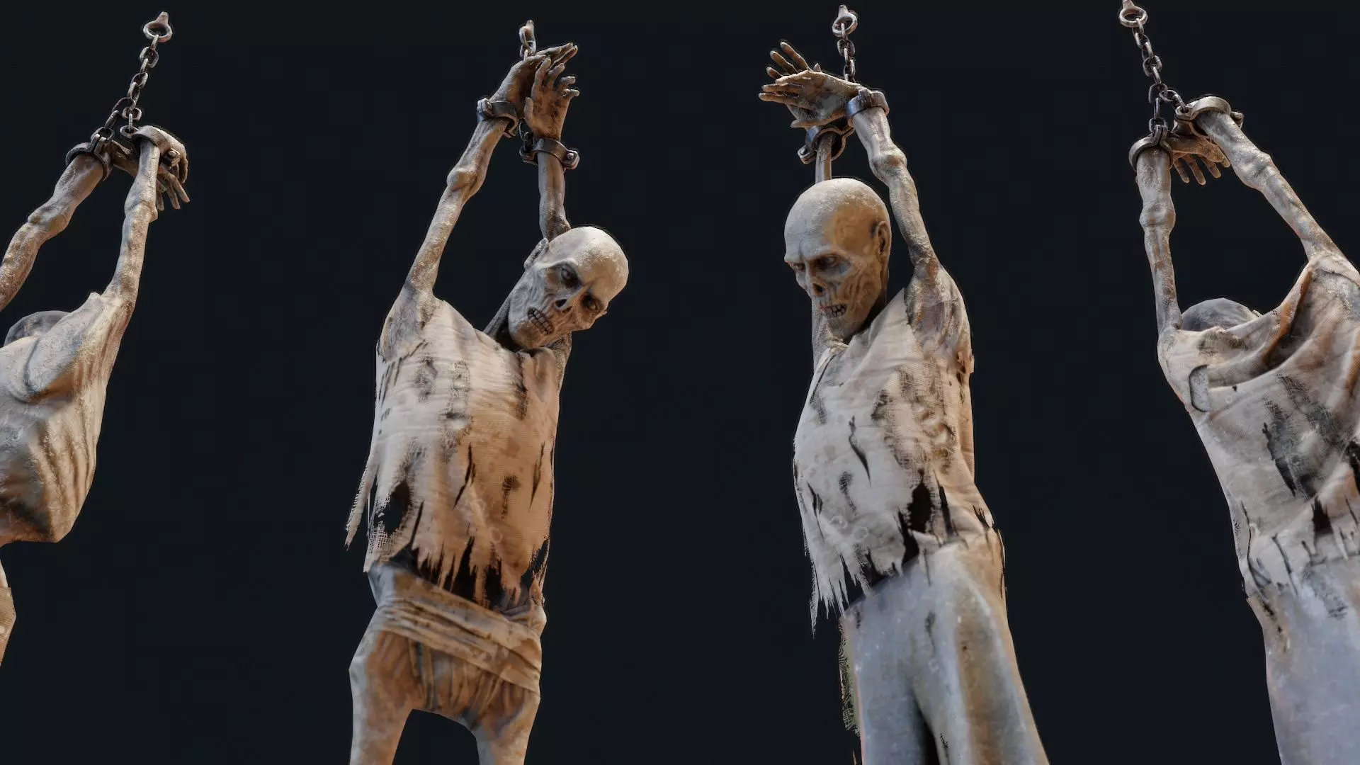 Human corpse 02 Low-poly 3D model