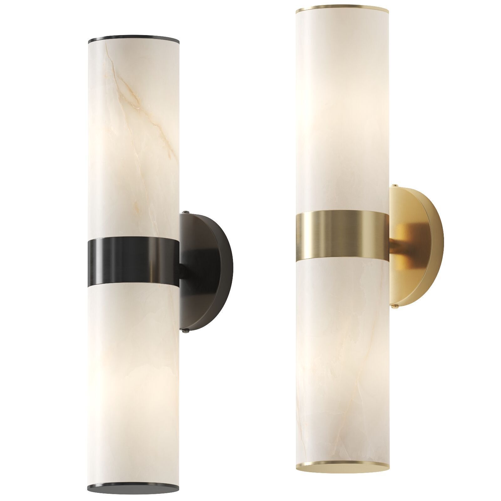Chandeliers life - Alabaster Wall Sconce 3D model_1