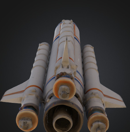 Rocket Vector for Space Low-poly 3D model_18