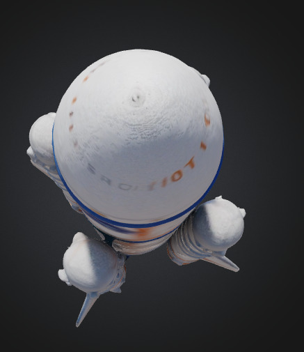 Rocket Vector for Space Low-poly 3D model_7