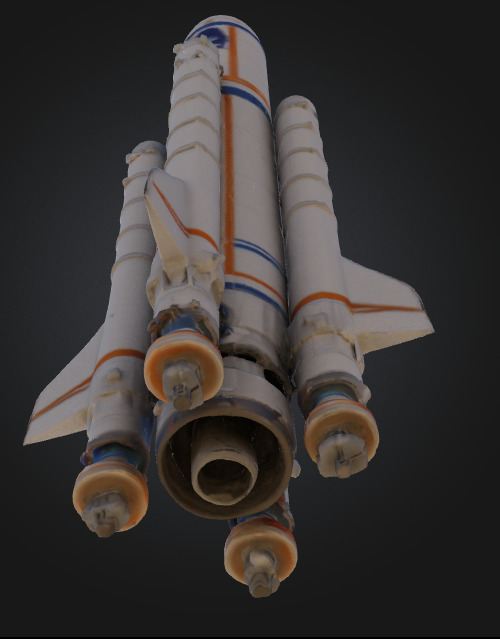 Rocket Vector for Space Low-poly 3D model_17