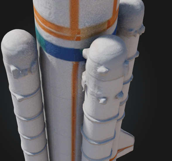 Rocket Vector for Space Low-poly 3D model_12