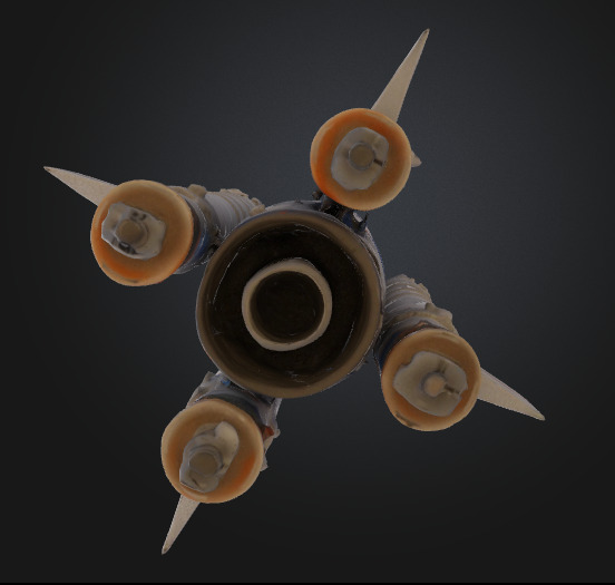 Rocket Vector for Space Low-poly 3D model_6