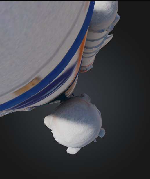 Rocket Vector for Space Low-poly 3D model_9