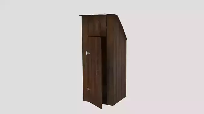 Latrine  Low-poly 3D model