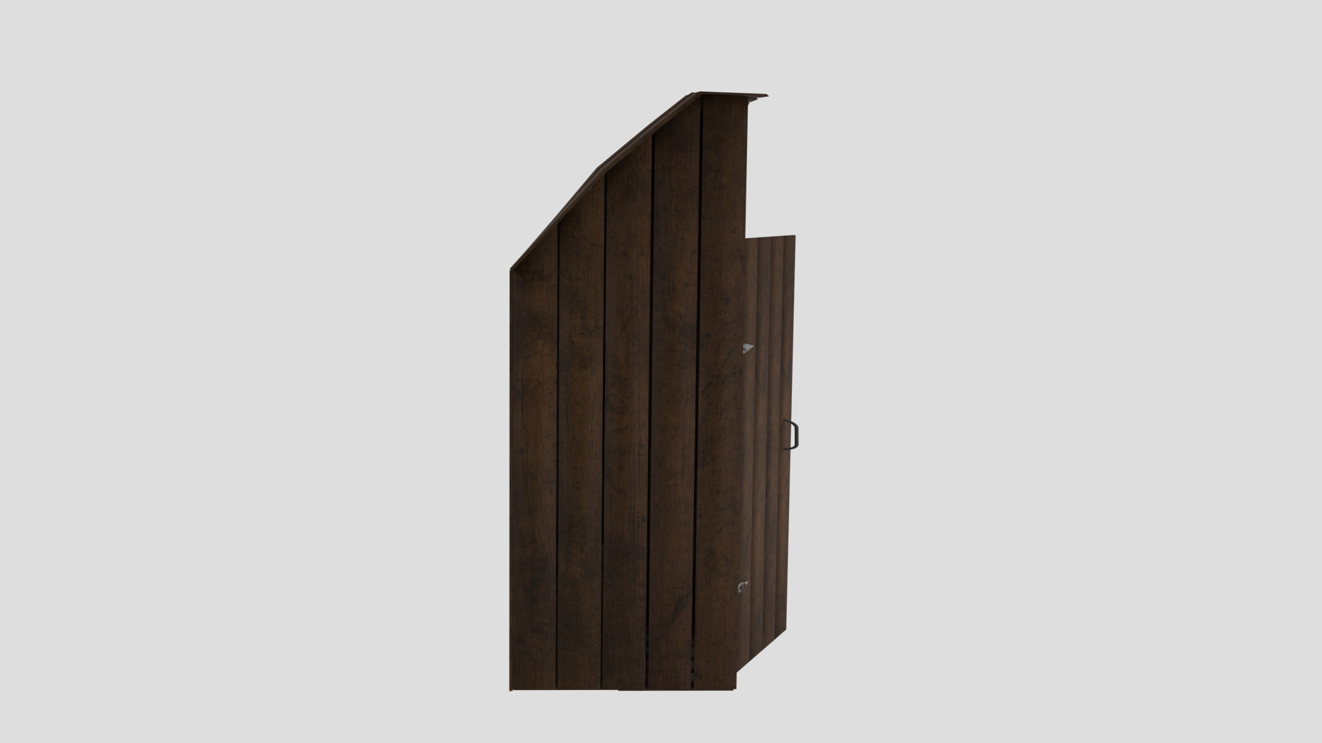 Latrine  Low-poly 3D model_3