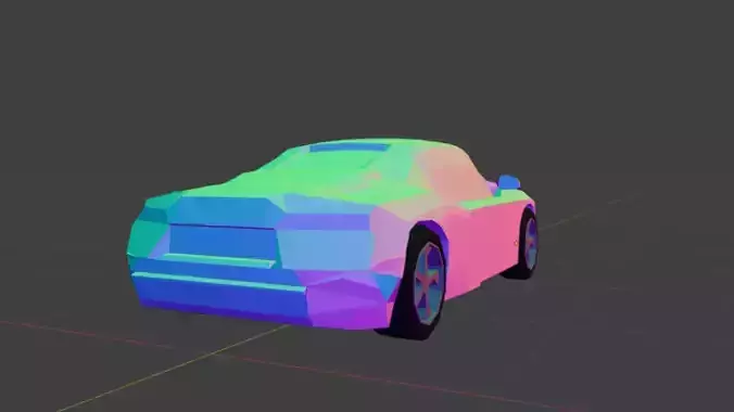 Audi R8 Lowpoly car