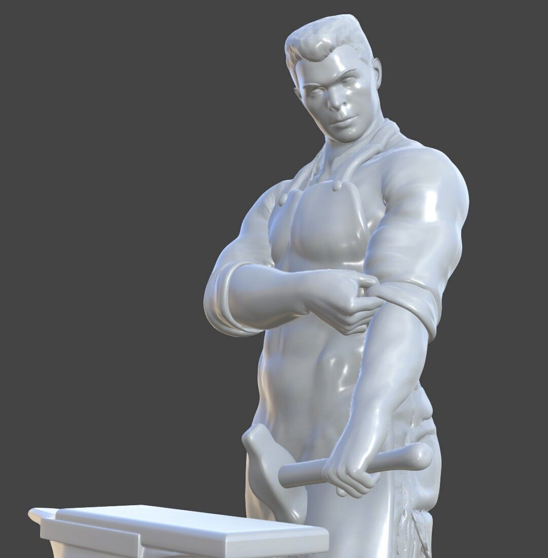 Blacksmith 3D print model_5