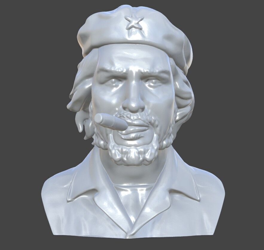 Che Guevara 3D print model_1