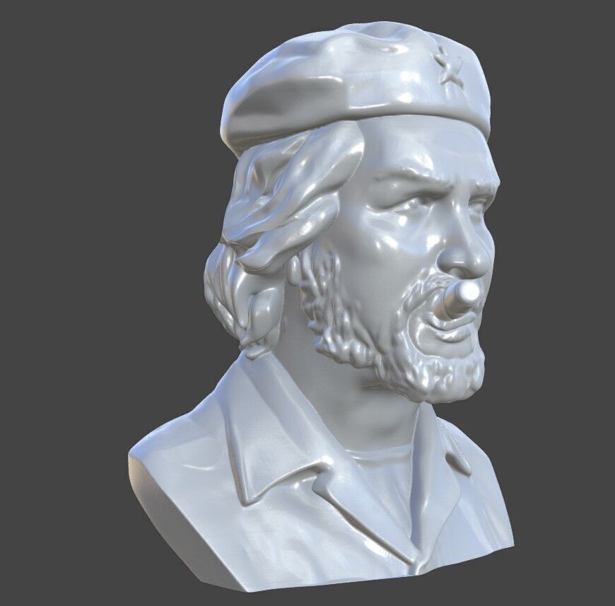 Che Guevara 3D print model_2