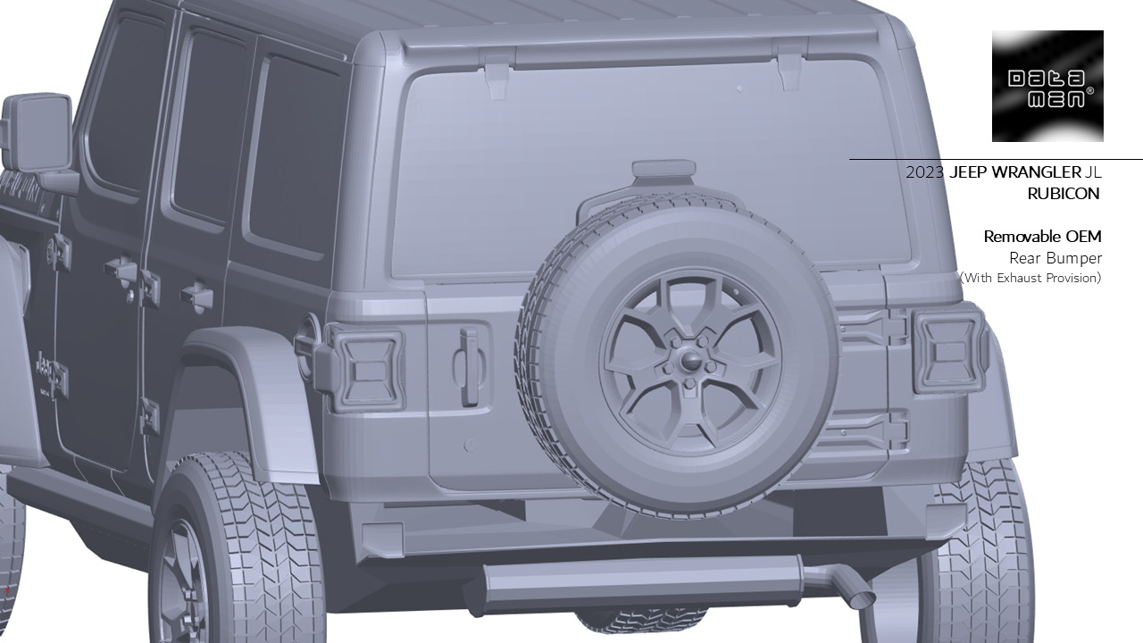 2023 JEEP WRANGLER JL RUBICON 3D Scan Chassis CAD Mounts Data  3D model_39