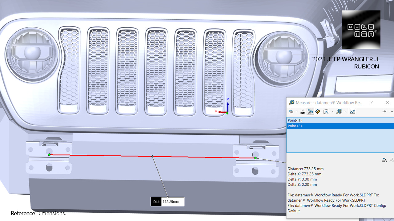 2023 JEEP WRANGLER JL RUBICON 3D Scan Chassis CAD Mounts Data  3D model_32
